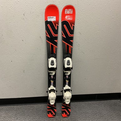 Used K2 INDY Boys DH Ski/Binding Black And Orange 100 cm 11855-S000193986