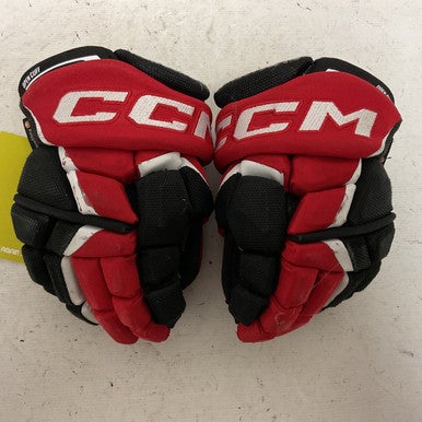Used CCM JETSPEED FT6 Junior Gloves White/Black/Red 10" 11855-S000193970