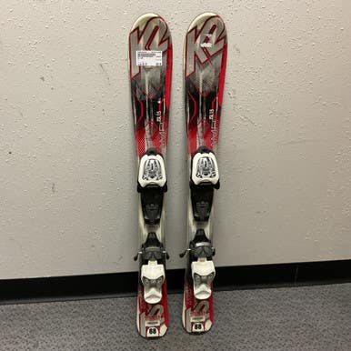 Used K2 AMP Boys DH Ski/Binding Red 88 cm 11855-S000193936