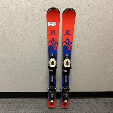 Used Salomon QST MAX JR Boys DH Ski/Binding Orange 100 cm 11855-S000193937