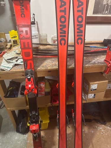 Atomic 155 cm Racing Redster SL Skis With Bindings Max Din 16 (Used)