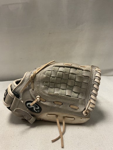 Used Rawlings HIGHLIGHT HFP115GW RH Throw Fastpitch Gloves Grey 11 1/2" 11490-S000266995