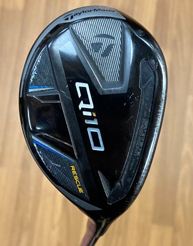 TaylorMade Qi10 4 Hybrid 22 degrees R-Flex RH Ventus Shaft Clean Face
