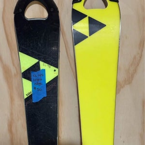 Unisex Fischer RC4 Race JR 145 cm SL Racing Skis With Bindings (Used)