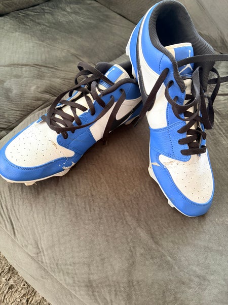 Blue Men's Size M 14.0 (W 15.0) Adult Air Jordan Molded Cleats Cleats (Used)
