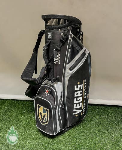 NHL Vegas Golden Knights 14-way Cart/Stand Bag 6 Pockets w/ Rainhood & Strap