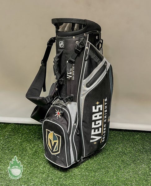 NHL Vegas Golden Knights 14-way Cart/Stand Bag 6 Pockets w/ Rainhood & Strap