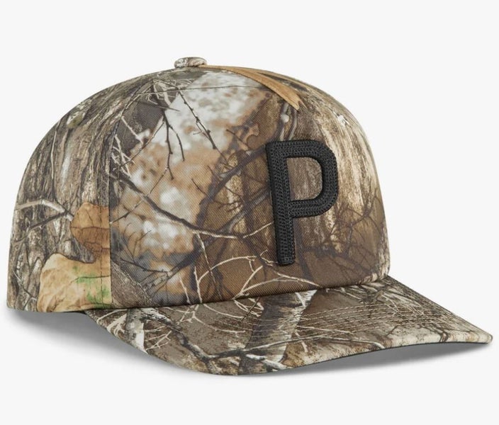 Puma x Realtree Camo 5-Panel Snapback Golf Hat Cap One Size NEW!