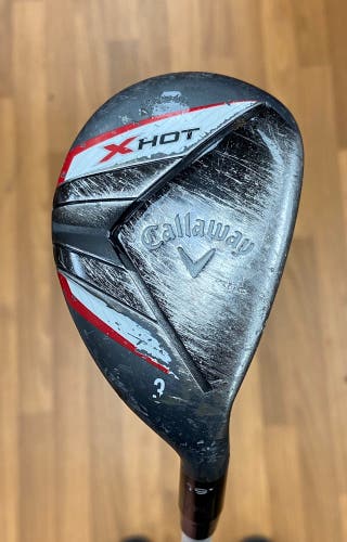 Callaway X Hot RH Hybrid Regular Flex 3H 19* appears Cracked face buy according great shaft and grip