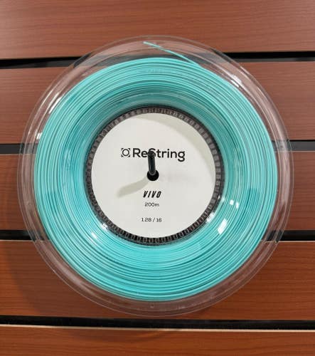 ReString Vivo Tennis String REEL, 200M, 1.28/16g, Co-Poly, sold by the Reel.