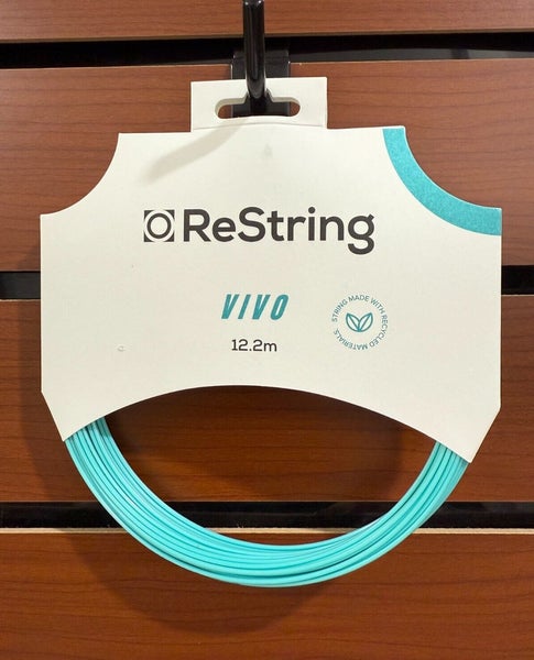ReString Vivo Tennis String - Teal, 1.23/17g, Co-Poly, sold by the Pack.