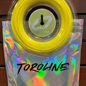 Toroline, Enso Pro Tennis String Reel, 1.25/16g Neon Yellow, Co-Polymer, Dealer