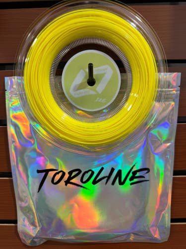 Toroline, Enso Pro Tennis String Reel, 1.25/16g Neon Yellow, Co-Polymer, Dealer