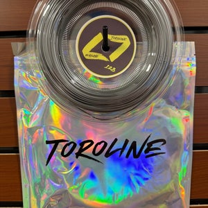 Toroline Wasabi Tennis String Reel, 1.23/17g Carbon Gray Co-Polymer, Auth Dealer