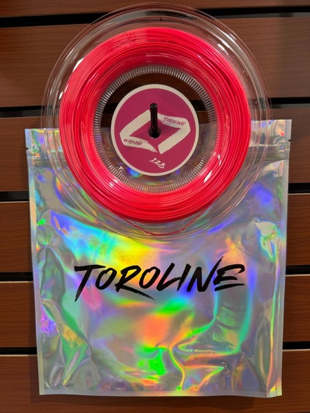 Toroline Wasabi Tennis String Reel, 1.23/17g, Neon Pink, Co-Polymer, Auth Dealer