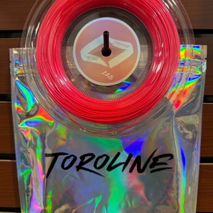 Toroline, Toro Toro Tennis String Reel 1.23/17g, Neon Orange, Co-Polymer, Dealer