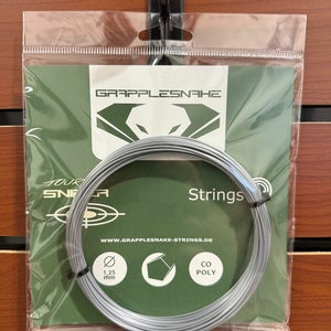 Grapplesnake Tour Sniper Tennis String set, Gray, 1.25mm, Co-Poly, sold by Pack.