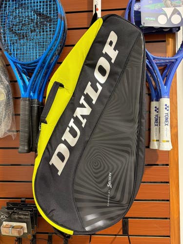 Dunlop SX Performance Thermo 3 Racket Bag, Black/Yellow, auth. Dunlop dealer