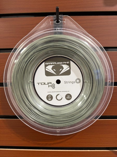 Grapplesnake Tour M8 Tennis String, Olive Green 1.25mm Co-Poly sold by the Reel.
