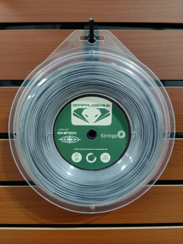 Grapplesnake Tour Sniper Tennis String, Grey, 1.25mm, Co-Poly sold by the Reel.