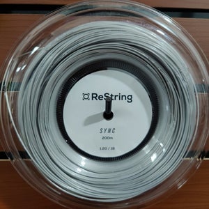 ReString Sync Tennis String REEL, 200M, 1.20/18g, Co-Poly, sold by the Reel.