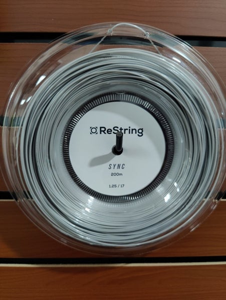 ReString Sync Tennis String REEL, 200M, 1.25/17g, Co-Poly, sold by the Reel.