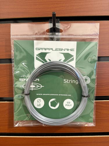 Grapplesnake Tour Sniper Tennis String set, Gray, 1.30mm, Co-Poly, sold by Pack.