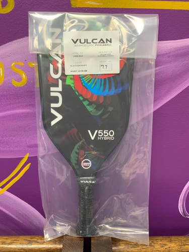 Vulcan V550 BLK, Black Entropy Pickleball Paddle, NEW, Ships FREE