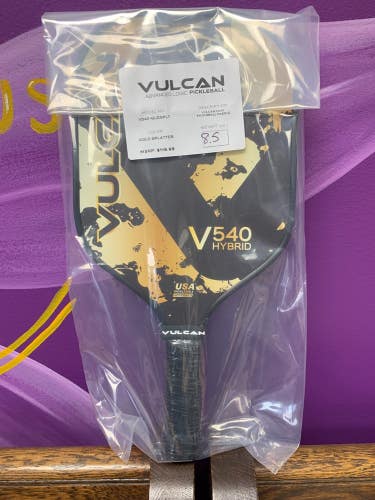 Vulcan V540 GLDSPLT, Gold Splatter Hybrid Pickleball Paddle, NEW, Ships FREE