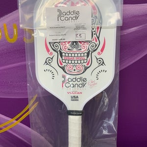 Vulcan Sugar Skull De La Rosa Signature Pickleball Paddle, White, NEW, Ship FREE