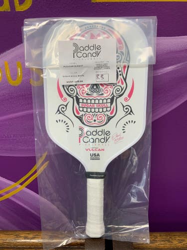 Vulcan Sugar Skull De La Rosa Signature Pickleball Paddle, White, NEW, Ship FREE