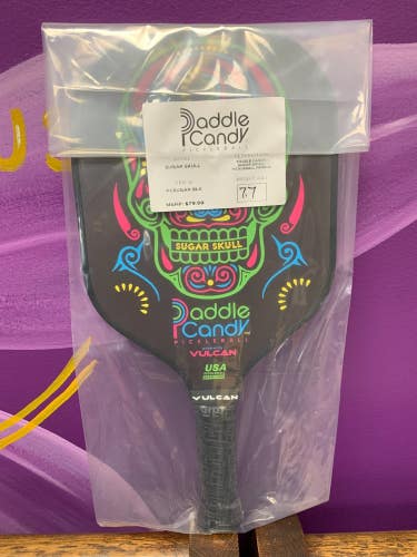 Vulcan Sugar Skull, Black, Pickleball Paddle, NEW, Ships FREE
