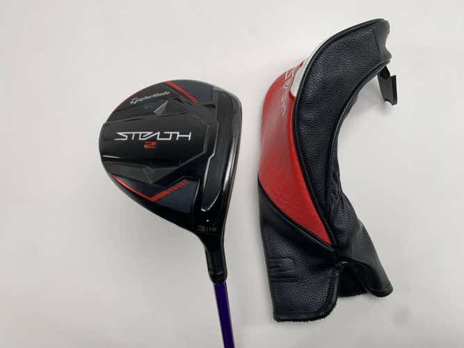 TaylorMade Stealth 2 3 Fairway Wood 15* Kiyoshi Purple 04 Stiff RH HC +1.5''