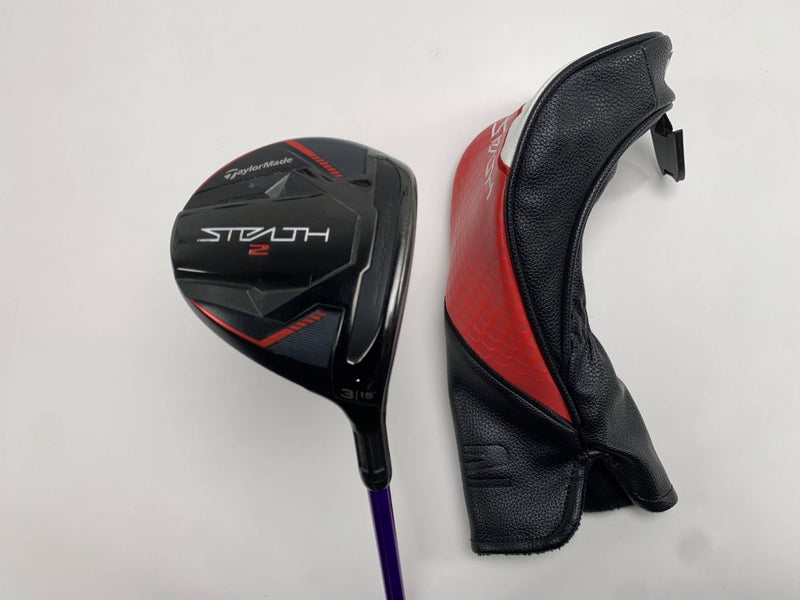 TaylorMade Stealth 2 3 Fairway Wood 15* Kiyoshi Purple 04 Stiff RH HC +1.5''