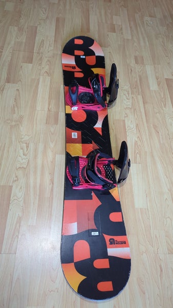 Burton Progression 152cm Snowboard Freestyle With Bindings Medium Flex True Twin 152 cm (Used)