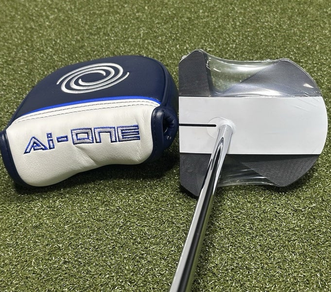Odyssey Ai One Square 2 Square MAX Stripe Center Shaft Putter 35" w/ Cover NEW!