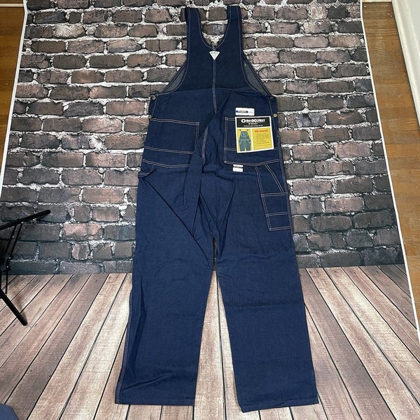 Vintage Oshkosh BGosh Overalls Bibs Sanforized Union Vestbak USA Mens 36x32 NEW