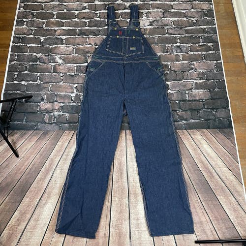 Vintage Oshkosh BGosh Overalls Bibs Sanforized Union Vestbak USA Mens 36x32 NEW