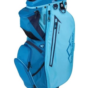 NEW Sun Mountain 2024 Sync Golf Cart Bag 14 Way Divider Color: River/Surf/Navy