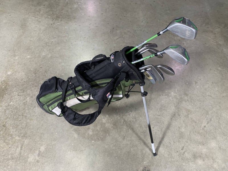 US Kids WT-15 Club Set Driver 3W 6 8 PW SW Putter Ultralight 57''Junior RH + Bag