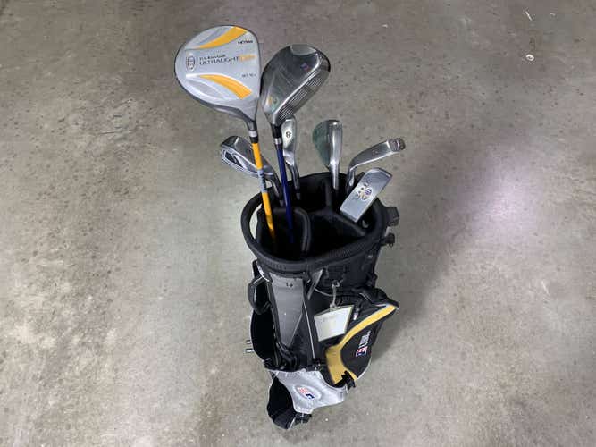 US Kids WT-10U Club Set Driver 3W 6 8 PW SW Putter Ultralight 63'' JR RH + Bag