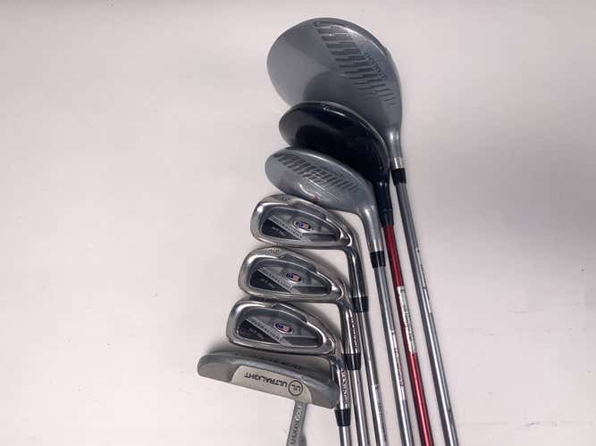 US Kids WT-10u Club Set Driver 3W 4H 6 8 PW Putter WT-10 60 Youth RH