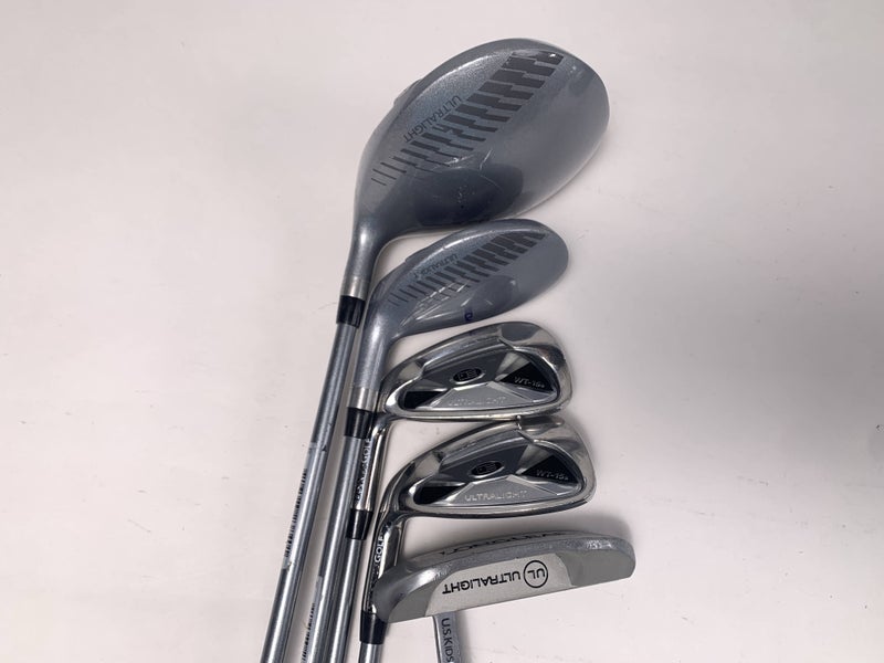 US Kids WT-15S Club Set Driver 4H 7 PW Putter TS 54 Youth Graphite Junior LH
