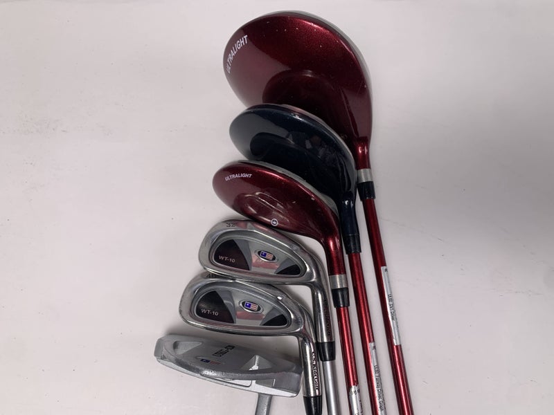 US Kids WT-10 Club Set Driver 3W 4H 6 8 Putter WT-10 60 Youth Graphite Junior RH