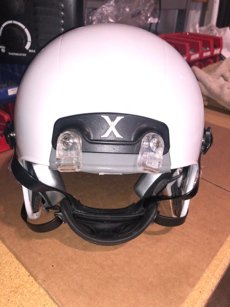 USED XENITH X2E+ ADULT FOOTBALL HELMET - LARGE - METALLIC WHITE