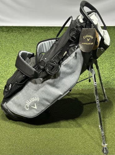 Callaway 2024 Fairway+ Golf Stand Carry Bag 5-Way Divider Color: Black/Charcoal