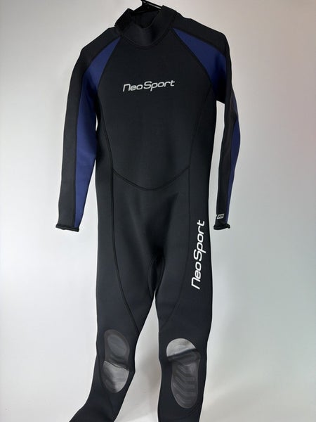 NWT NeoSport Men's 5mm Full Wetsuit Premium Neoprene Black/Blue S832mb-45