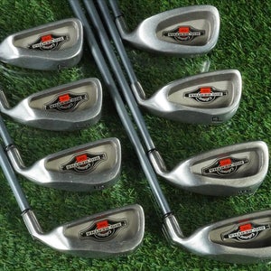 CALLAWAY BIG BERTHA 1996 IRONS SET 3,5-PW,SW RCH 90 GRAPHITE REGULAR RH ~ LOOK!!