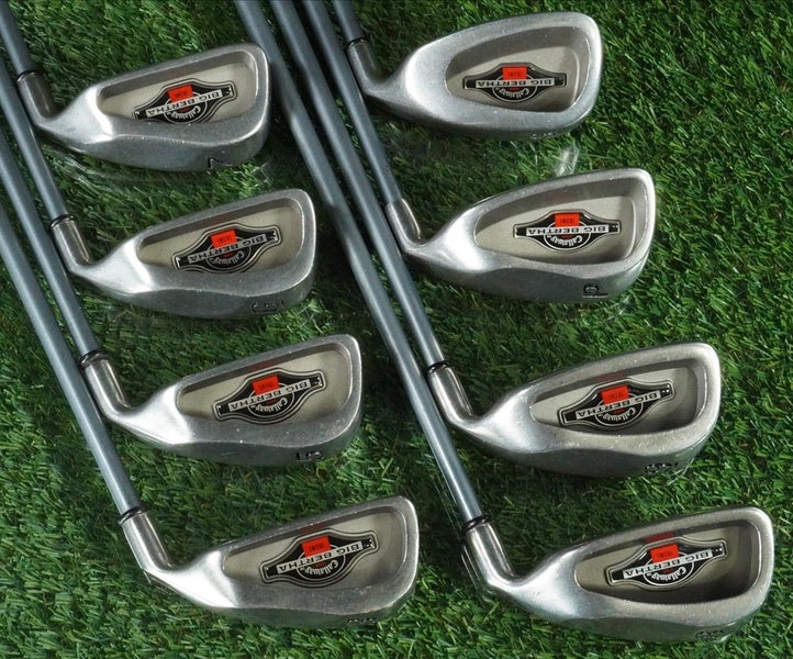 CALLAWAY BIG BERTHA 1996 IRONS SET 3,5-PW,SW RCH 90 GRAPHITE REGULAR RH ~ LOOK!!