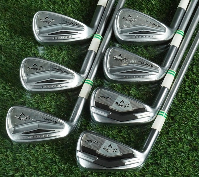 CALLAWAY CUSTOM COMBO 2014 APEX + PRO FORGED IRONS SET 5-PW+AW C-TAPER STIFF LH